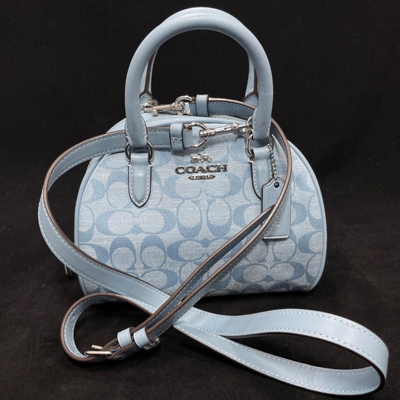 Coach Sydney Satchel In Signature Chambray - NWT - Picture 9 of 13